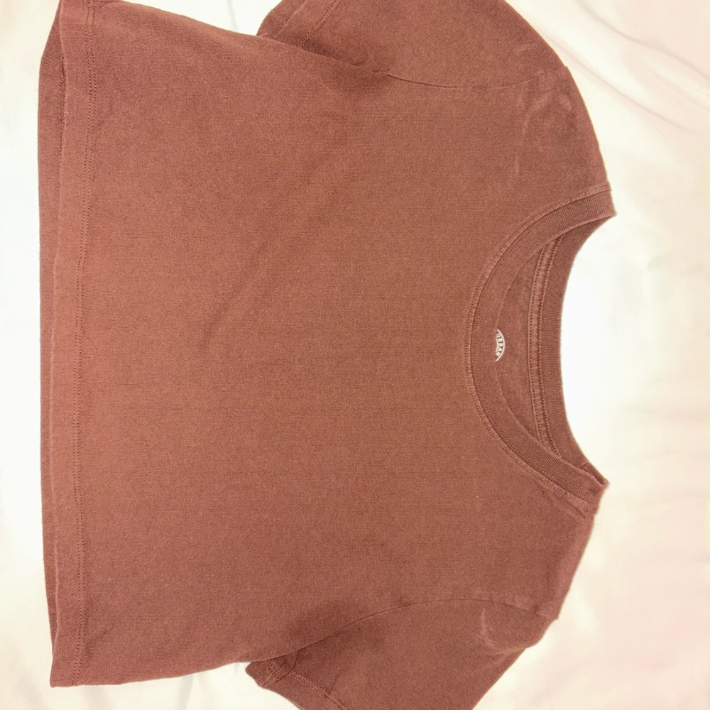 Brown Cropped T-Shirt